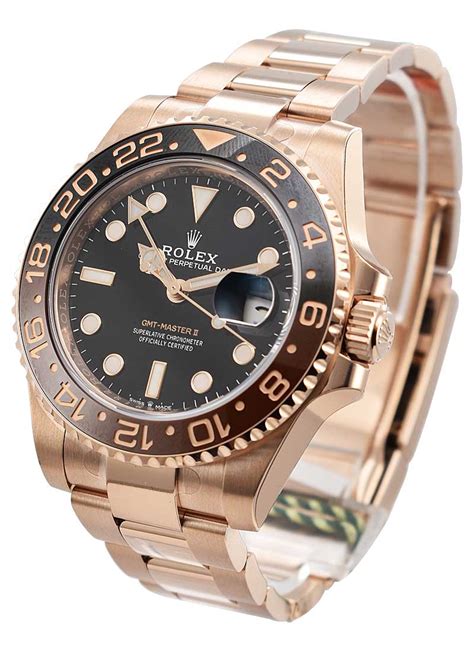 rolex gmt mazter ii rose gold|gmt master ii everose gold.